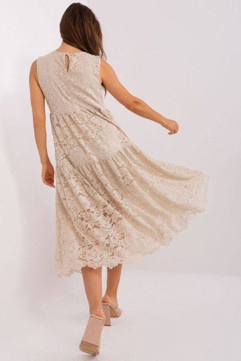Sukienka Model TW-SK-BI-8246.37X Beige - Och Bella - XL Sukienka Model TW-SK-BI-8246.37X Beige - Och Bella - XL