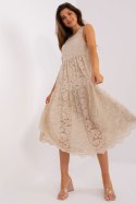 Sukienka Model TW-SK-BI-8246.37X Beige - Och Bella - S Sukienka Model TW-SK-BI-8246.37X Beige - Och Bella - S