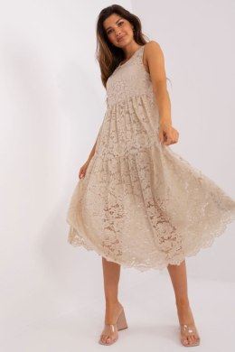 Sukienka Model TW-SK-BI-8246.37X Beige - Och Bella - S