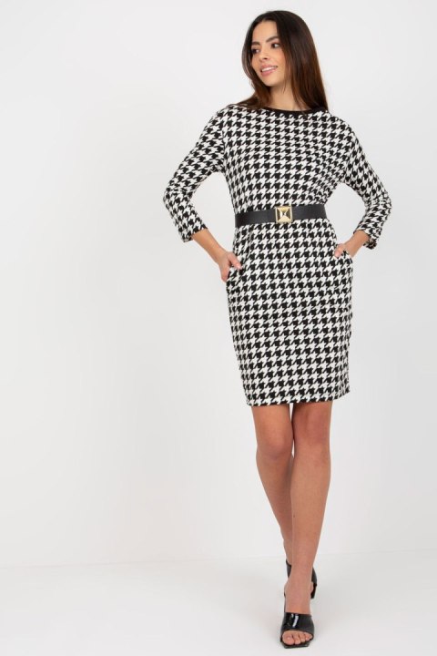 Sukienka Model TW-SK-BL-1007.32P Black/White - Och Bella - M