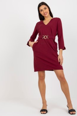 Sukienka Model TW-SK-BL-1011.17 Bordo - Och Bella - XL