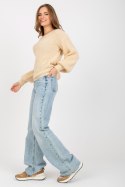 Sweter Damski Model TW-SW-BI-9029.84 Beige - Och Bella - uniwersalny