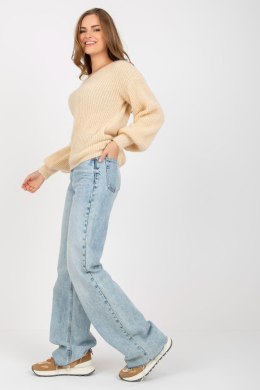 Sweter Damski Model TW-SW-BI-9029.84 Beige - Och Bella - uniwersalny