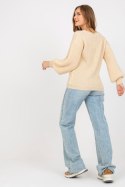 Sweter Damski Model TW-SW-BI-9029.84 Beige - Och Bella - uniwersalny