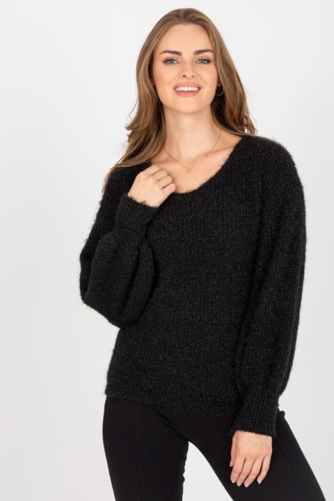Sweter Damski Model TW-SW-BI-9029.84 Black - Och Bella - uniwersalny