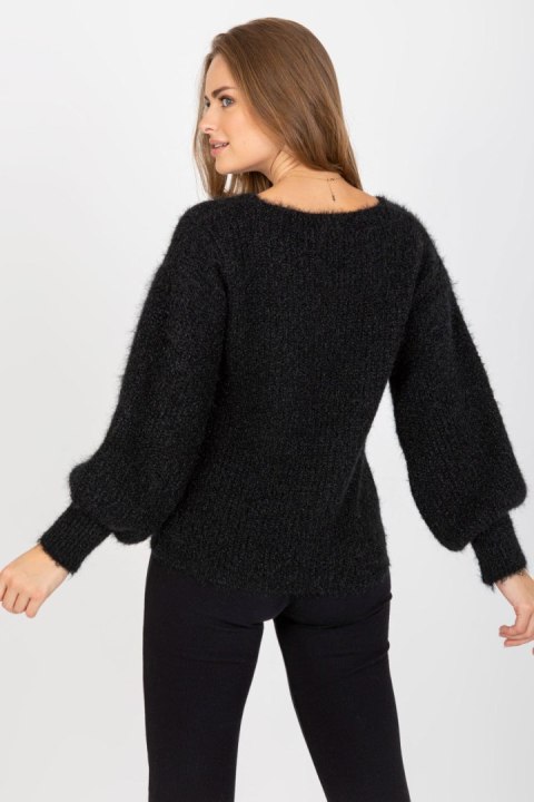 Sweter Damski Model TW-SW-BI-9029.84 Black - Och Bella - uniwersalny Sweter Damski Model TW-SW-BI-9029.84 Black - Och Bella - uniwersalny