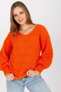 Sweter Damski Model TW-SW-BI-9029.84 Orange - Och Bella - uniwersalny Sweter Damski Model TW-SW-BI-9029.84 Orange - Och Bella - uniwersalny