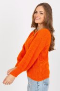 Sweter Damski Model TW-SW-BI-9029.84 Orange - Och Bella - uniwersalny Sweter Damski Model TW-SW-BI-9029.84 Orange - Och Bella - uniwersalny