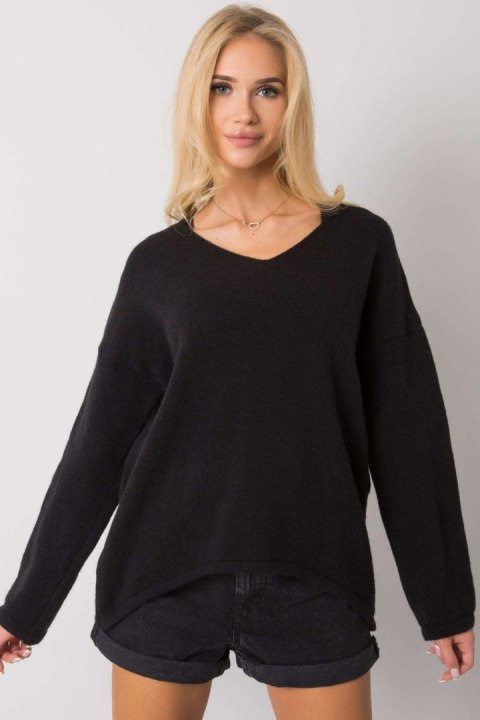 Sweter Damski Model TW-SW-BI-9802.25X Black - Och Bella - uniwersalny Sweter Damski Model TW-SW-BI-9802.25X Black - Och Bella - uniwersalny