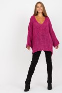 Sweter Damski Model TW-SW-BI-M2200.27 Fuksja - Och Bella - uniwersalny