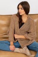 Sweter Damski Model TW-SW-BI-M2202.29X Dark Beige - Och Bella - uniwersalny