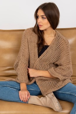 Sweter Damski Model TW-SW-BI-M2202.29X Dark Beige - Och Bella - uniwersalny