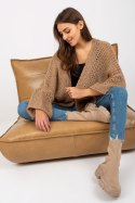 Sweter Damski Model TW-SW-BI-M2202.29X Dark Beige - Och Bella - uniwersalny