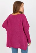 Sweter Damski Model TW-SW-BI-M559.08X Fuksja - Och Bella - uniwersalny Sweter Damski Model TW-SW-BI-M559.08X Fuksja - Och Bella - uniwersalny