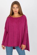 Sweter Damski Model TW-SW-BI-M559.08X Fuksja - Och Bella - uniwersalny Sweter Damski Model TW-SW-BI-M559.08X Fuksja - Och Bella - uniwersalny