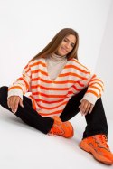 Sweter Damski Model TW-SW-BI-M59.25 Orange - Och Bella - uniwersalny