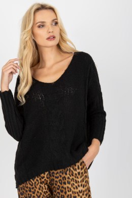 Sweter Damski Model TW-SW-BI-M903.33X Black - Och Bella - uniwersalny