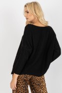 Sweter Damski Model TW-SW-BI-M903.33X Black - Och Bella - uniwersalny Sweter Damski Model TW-SW-BI-M903.33X Black - Och Bella - uniwersalny