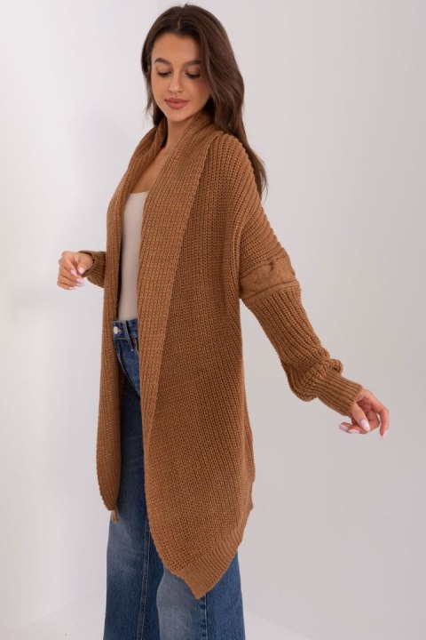 Sweter Kardigan Model TW-SW-BI-305.99P Brown - Och Bella - uniwersalny