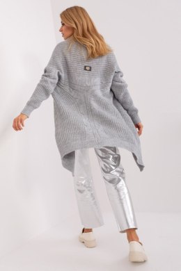 Sweter Kardigan Model TW-SW-BI-305.99P Grey - Och Bella - uniwersalny