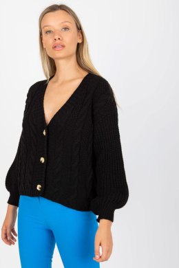 Sweter Kardigan Model TW-SW-BI-6030.02 Black - Och Bella - uniwersalny