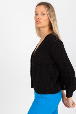 Sweter Kardigan Model TW-SW-BI-6030.02 Black - Och Bella - uniwersalny