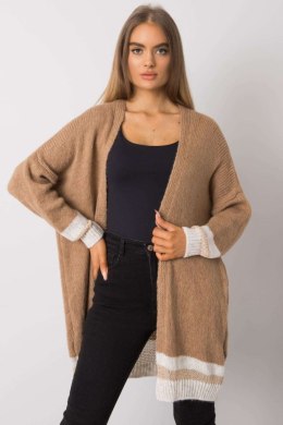Sweter Kardigan Model TW-SW-BI-A21768.21 Camel - Och Bella - uniwersalny