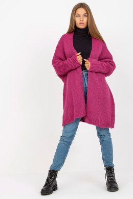 Sweter Kardigan Model TW-SW-BI-M2201.87 Fuksja - Och Bella - uniwersalny
