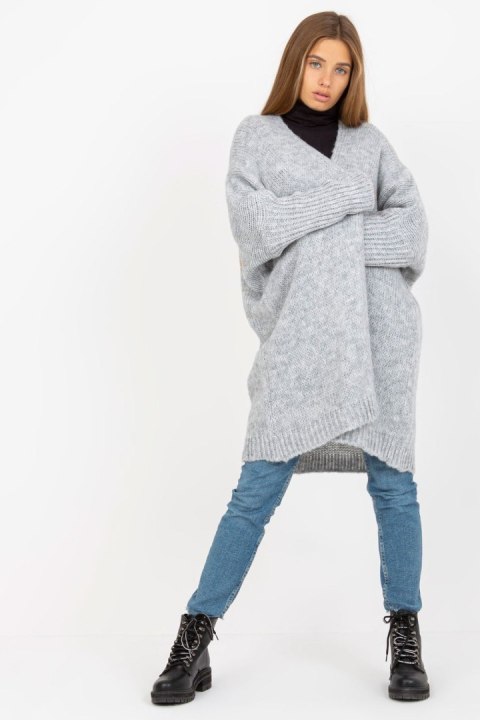 Sweter Kardigan Model TW-SW-BI-M2201.87 Grey - Och Bella - uniwersalny