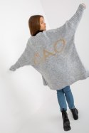 Sweter Kardigan Model TW-SW-BI-M2201.87 Grey - Och Bella - uniwersalny