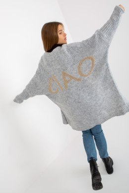 Sweter Kardigan Model TW-SW-BI-M2201.87 Grey - Och Bella - uniwersalny
