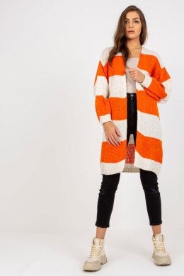 Sweter Kardigan Model TW-SW-BI-M3022.29X Orange - Och Bella - uniwersalny