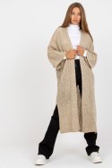 Sweter Kardigan Model TW-SW-BI-M31.36X Beige - Och Bella - uniwersalny Sweter Kardigan Model TW-SW-BI-M31.36X Beige - Och Bella - uniwersalny