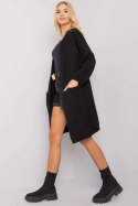 Sweter Kardigan Model TW-SW-BI-ZS5007.82 Black - Och Bella - uniwersalny Sweter Kardigan Model TW-SW-BI-ZS5007.82 Black - Och Bella - uniwersalny