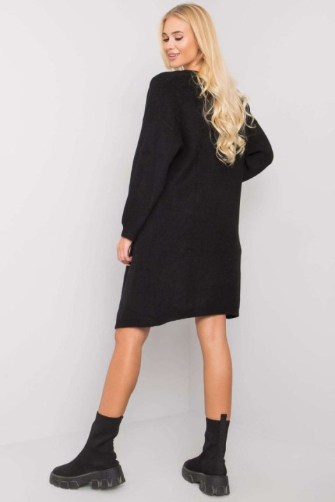 Sweter Kardigan Model TW-SW-BI-ZS5007.82 Black - Och Bella - uniwersalny Sweter Kardigan Model TW-SW-BI-ZS5007.82 Black - Och Bella - uniwersalny