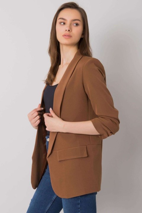 Żakiet Model TW-ZT-BI-22520.14 Brown - Och Bella - L Żakiet Model TW-ZT-BI-22520.14 Brown - Och Bella - L