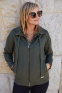 Bluza Damska Model M365/2 Khaki - La Aurora - 44 Bluza Damska Model M365/2 Khaki - La Aurora - 44