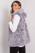 Kamizelka Model TW-KZ-2116.48P Grey - Och Bella - L Kamizelka Model TW-KZ-2116.48P Grey - Och Bella - L