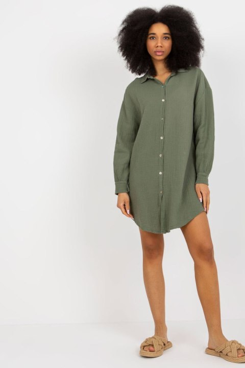 Koszula Damska Model TW-KS-BI-82639.16X Khaki - Och Bella - XL Koszula Damska Model TW-KS-BI-82639.16X Khaki - Och Bella - XL