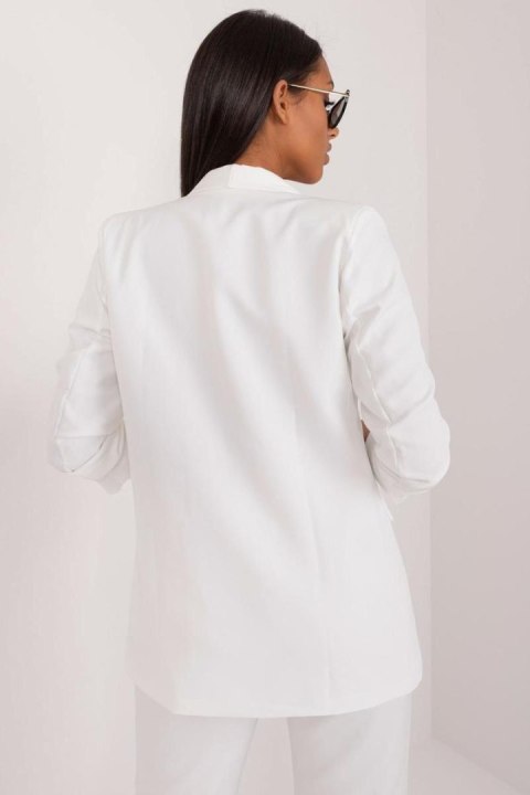 Marynarka Model TW-ZT-BI-24155a.01X White - Och Bella - M Marynarka Model TW-ZT-BI-24155a.01X White - Och Bella - M