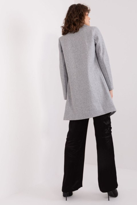 Płaszcz Damski Model TW-PL-BI-23314.00P Grey - Och Bella - L Płaszcz Damski Model TW-PL-BI-23314.00P Grey - Och Bella - L