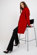 Płaszcz Damski Model TW-PL-BI-7372.18 Dark Red - Och Bella - uniwersalny