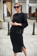 Spódnica Komplet Model M329/1 Black - La Aurora - 44