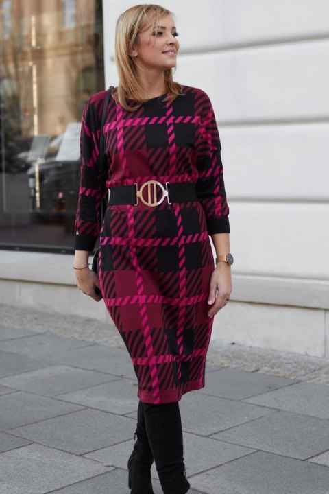 Sukienka Model M376/2 Kratka/Amarant - La Aurora - 38