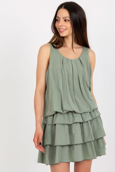 Sukienka Model TW-SK-BI-8139.44 Khaki - Och Bella - uniwersalny