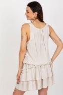 Sukienka Model TW-SK-BI-8139.44 Light Beige - Och Bella - uniwersalny Sukienka Model TW-SK-BI-8139.44 Light Beige - Och Bella - uniwersalny