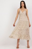 Sukienka Model TW-SK-BI-8247.62P Beige - Och Bella - M Sukienka Model TW-SK-BI-8247.62P Beige - Och Bella - M