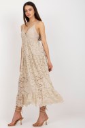 Sukienka Model TW-SK-BI-8247.62P Beige - Och Bella - S Sukienka Model TW-SK-BI-8247.62P Beige - Och Bella - S