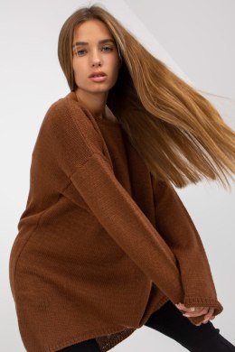 Sweter Damski Model TW-SW-BI-1222.13X Brown - Och Bella - uniwersalny