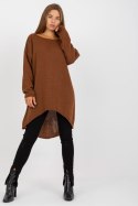 Sweter Damski Model TW-SW-BI-1222.13X Brown - Och Bella - uniwersalny